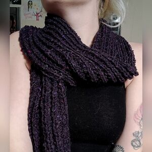 Handcrafted! By ME :) Purple scarf